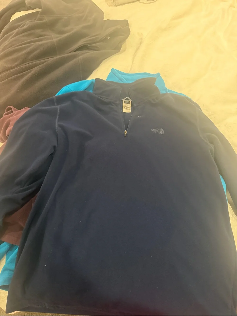 The North Face Men’s Teal Blue Half-Zip Performance Fleece